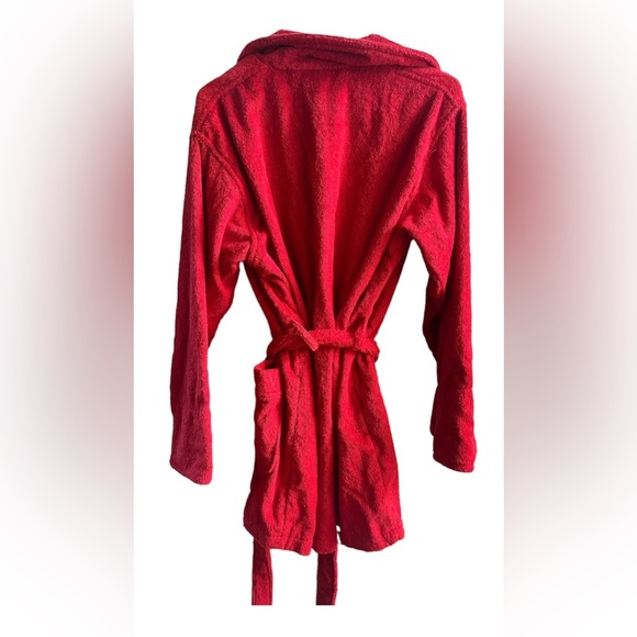 NWT Victoria’s Secret terrycloth bathrobe Sz XS extra small/small red - Picture 6 of 10